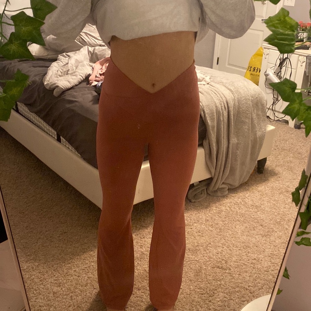 Aerie flare cross over leggings